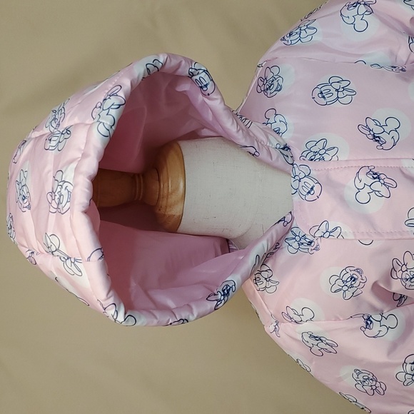 NWT Disney Baby Pink Minnie Mouse Snowsuit - 18 Months - Picture 4 of 14